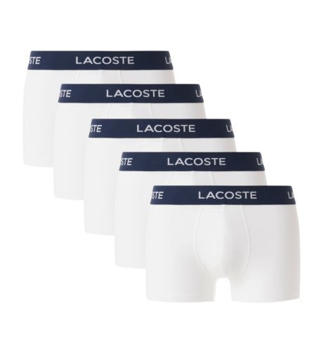 Lacoste Cotton Jersey Trunks 5P - white