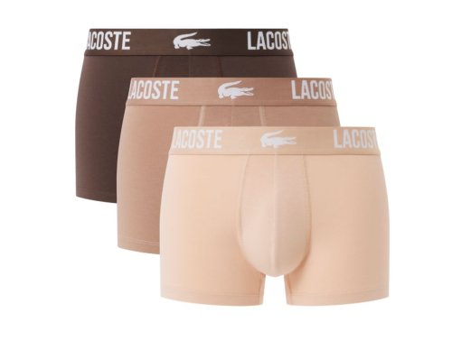 Lacoste Stretch Cotton Trunks 3P