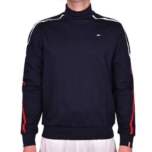 Tommy hilfiger Trim Mock Neck Silhouette - desert sky