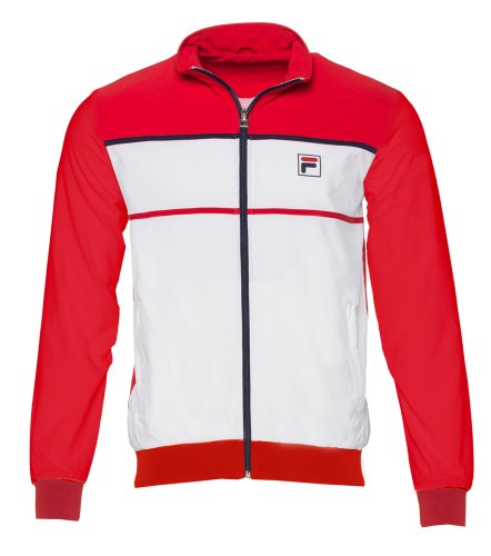 Jacket Max M - white/fila red