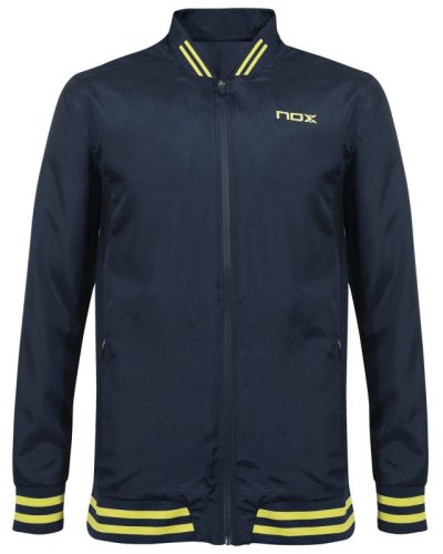 NOX Cortavientos Hombre Pro M - azul/lima