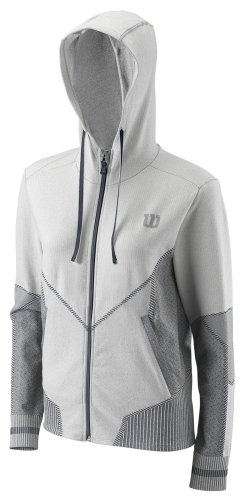 Wilson Rush Pro SMLS Hooded Jacket W - blanc/indian ink