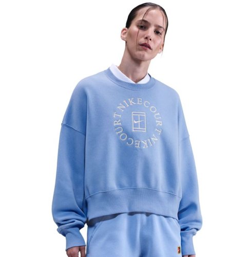 Nike Court Heritage Phoenix Fleece Over Oversized Crew Neck - royal pulse/comet blue