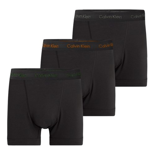 Calvin klein Cotton Stretch Trunk 3P - b-faded grey-samba/evergreen logo