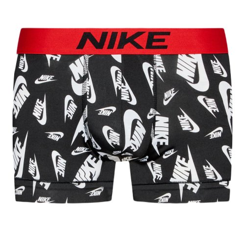 Nike Dri-Fit Essential Micro Trunk 1P - black shoebox print/uni red