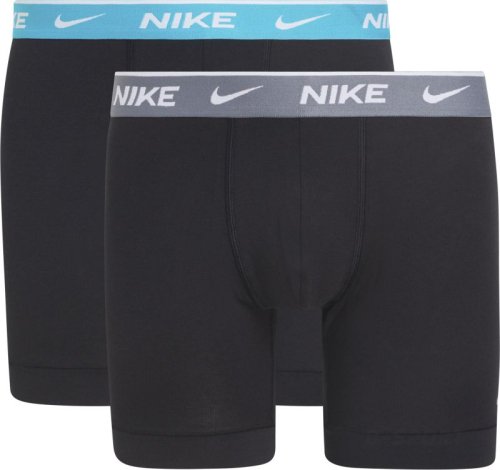 Nike Everyday Cotton Stretch Boxer Brief 2P - black/dusty cactus/cool grey
