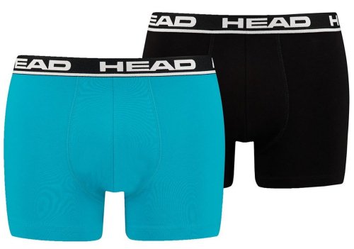 Head Men's Boxer 2P - sky blue/black combo