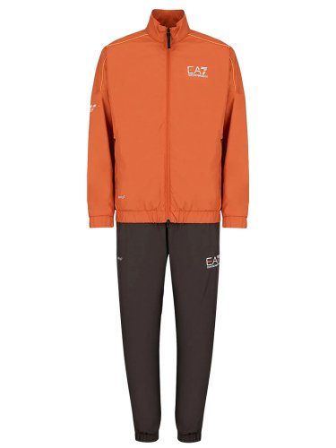 EA7 Man Woven Tracksuit - orange/grey