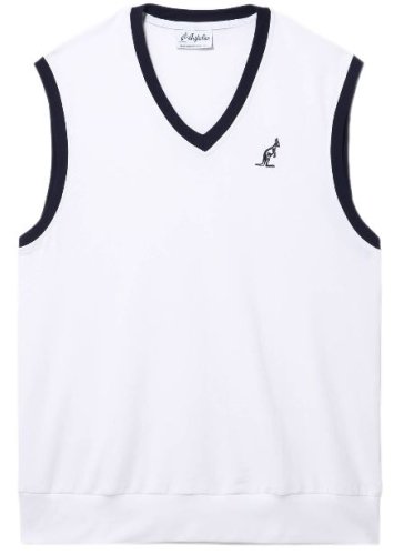 Australian Elastic Fleece Gauzed Gilet - bianco