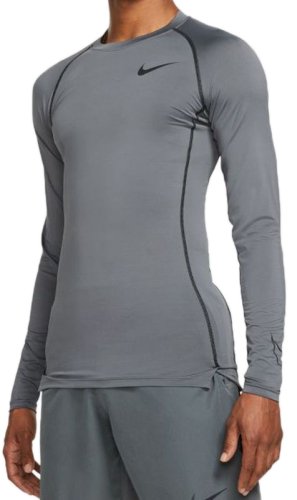 Nike Pro Dri-Fit Tight Top LS M - iron grey/black/black