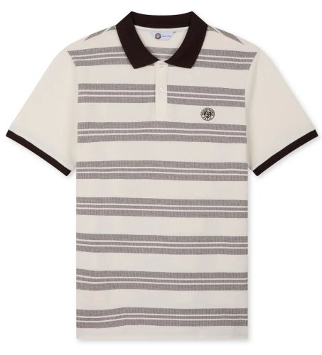 Roland garros Heritage Tristan Shirt - ecru/chocolate