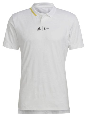 Adidas London Polo - white/impact yellow