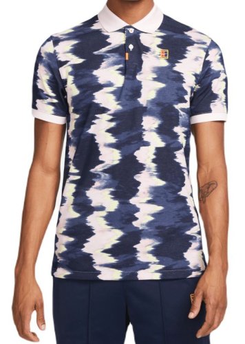 Nike Print Slim-Fit Polo - pink foam