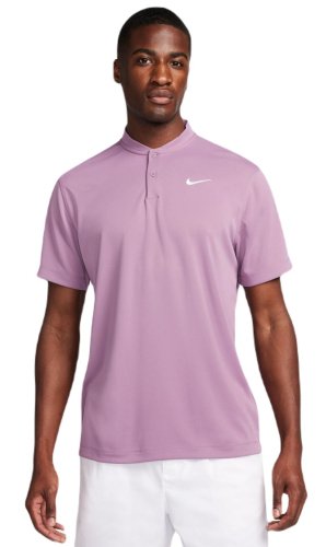 Nike Court Dri-Fit Blade Solid Polo - violet dust/white