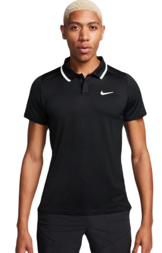 Nike Court Dri-Fit Advantage Polo - black/white/white