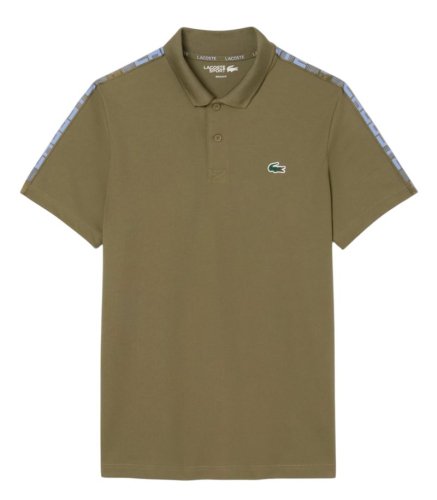 Lacoste Ultra Dry Branded Stripe Tennis - khaki green