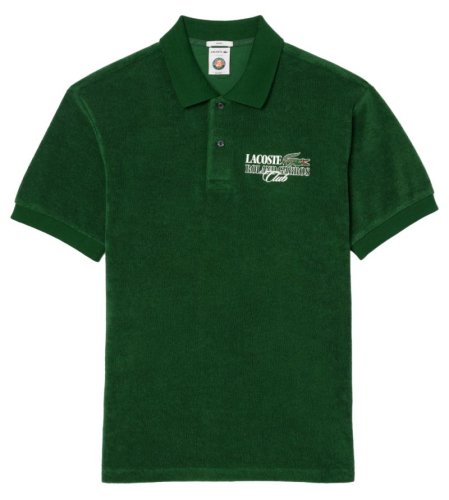 Lacoste Roland Garros Edition Terry Polo Shirt - pine green