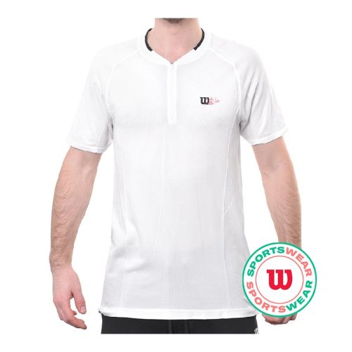 Wilson Players Seamless Zip Henley 2.0 - bright white