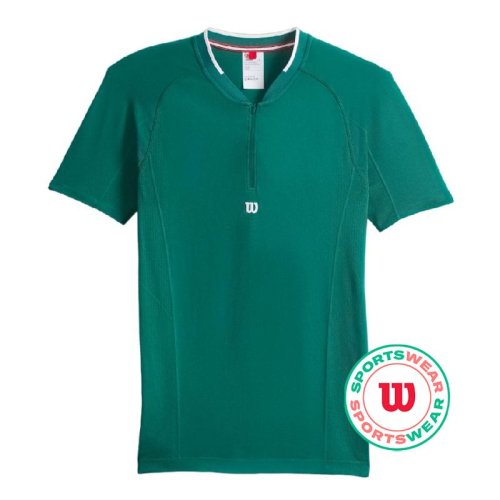 Wilson Players Seamless Zip Henley 2.0 - field green