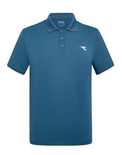 Diadora Short Sleeve Polo Icon - oceanview