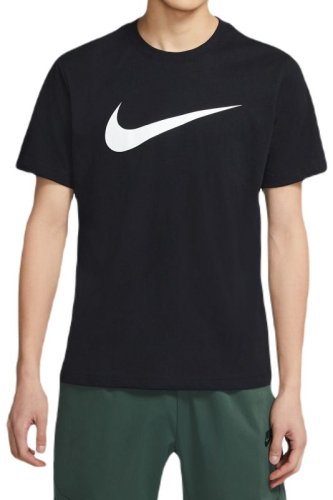 Nike Sportswear Swoosh T-Shirt - black/white
