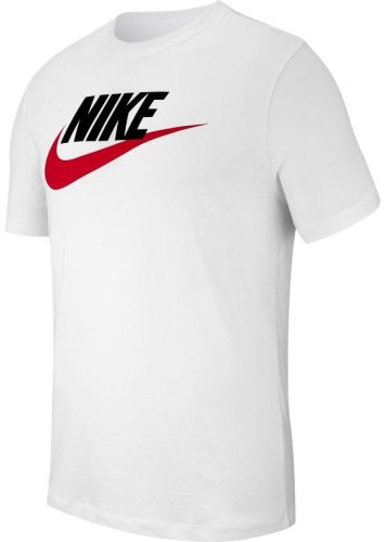 Nike Sportswear T-Shirt Icon Futura M - white/black/university red