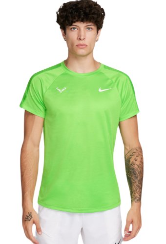 Nike Rafa Challenger Dri-Fit Tennis Top - action green/light lemon twist/white
