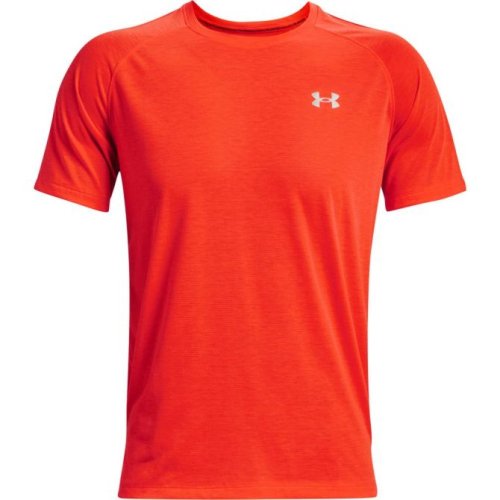 Under armour Men's Streaker Run Short Sleeve - phoenix fire/reflective