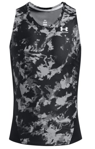 Under armour HeatGear IsoChill Printed Tank - black/white