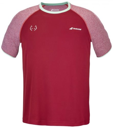 Babolat Crew Neck T-Shirt Lebron - red dahlia