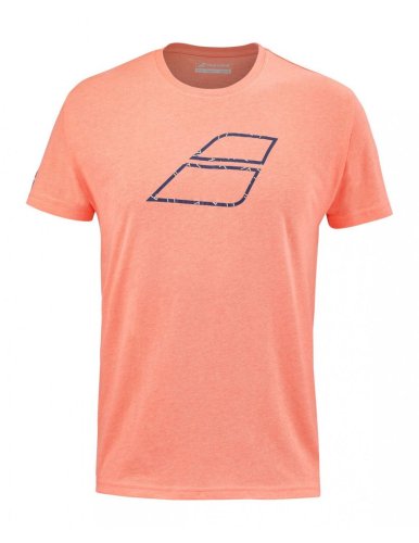 Babolat Big Flag Tee Men - fluo strike heather