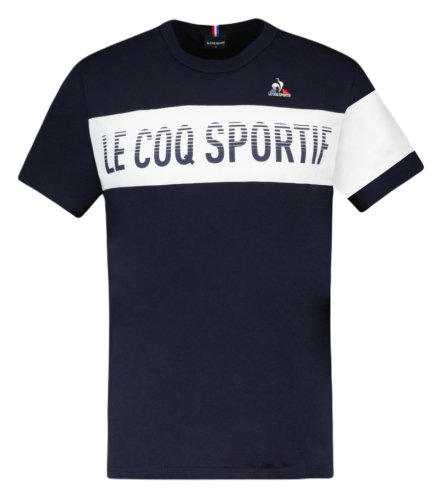 Le coq sportif BAT Tee Short Sleeve N&deg;2 SS23 - sky captain/new optical white
