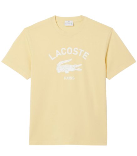 Lacoste Signature Print Cotton - yellow