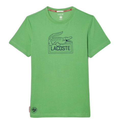 Lacoste Ultra-Dry Sport Roland Garros Edition Tennis T-Shirt - green