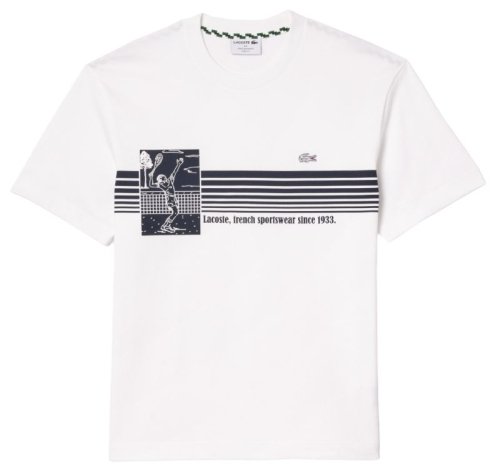 Lacoste French Made Tennis Print Heavy T-Shirt