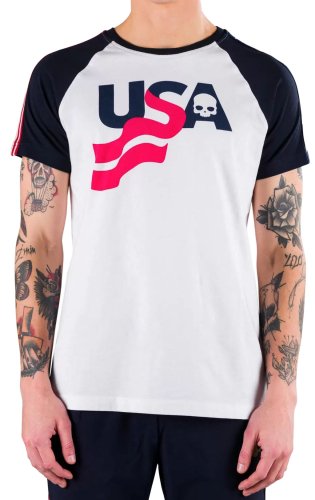 Hydrogen USA Cotton Tee - white/blue