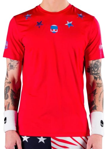 Hydrogen Star Tech Tee Man - red/blue