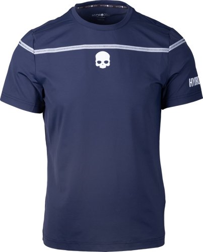 Hydrogen Tennis Zig Zag Tape T-Shirt - navy/white