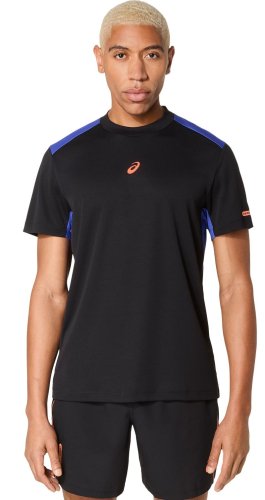 Asics Padel Court Short Sleeve - performance black/dark cobalt