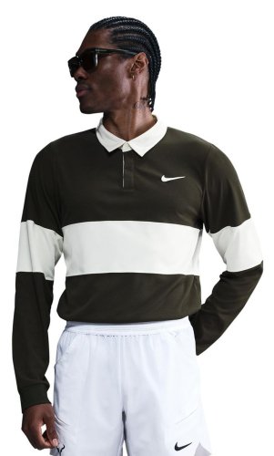 Nike Court RG Dri-FIT Advantage Slam Long Sleeve Tennis - sequoia/pale ivory/white