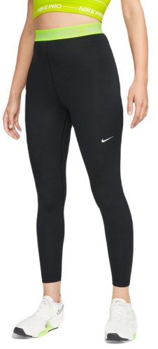 Nike Pro 365 Tight 7/8 Hi Rise - black/volt/white