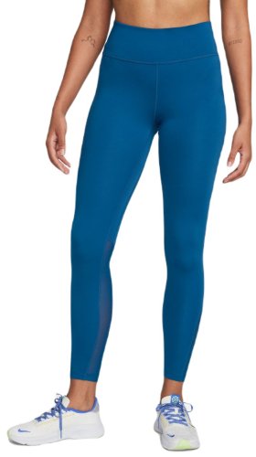 Nike One Dri-Fit Mid-Rise 7/8 Tight Leggings - court blue/white