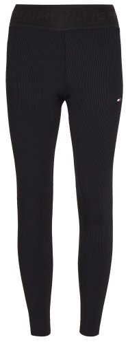 Tommy hilfiger RW Branded Rib Legging - black