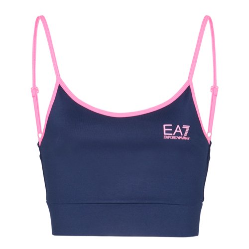 EA7 Woman Jersey Sport Bra - navy blue