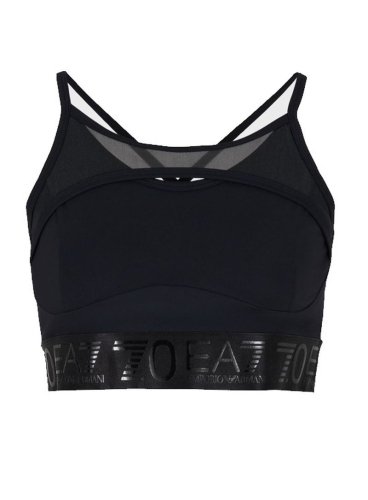 EA7 Woman Jersey Sport Bra - black