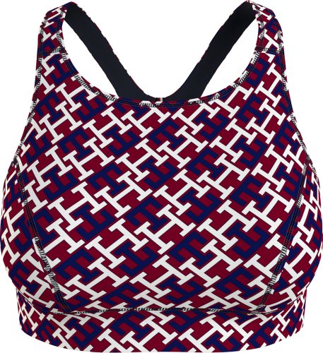 Tommy hilfiger Mid Intensity AOP Racer Bra - monogram