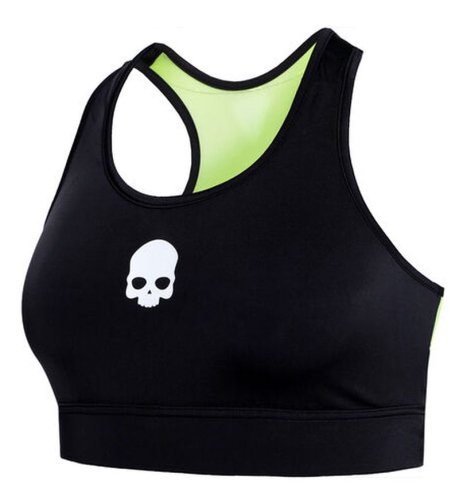 Hydrogen Sports Bra - black/yellow fluo