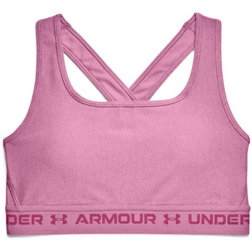 Under armour Crossback Mid Heather Bra - planet pink/pink