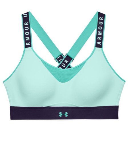 Under armour Women's Infinity High Blocked Sports Bra - sea mist/purple switch