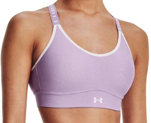 Under armour Women's Infinity Mid Heather Cover Sports Bra - octane light heathe